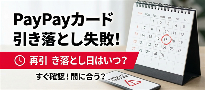 PayPayカードの引き落としができなかった…再引き落とし日は？