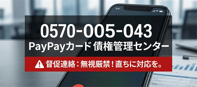 0570005043はPayPayカードの債権管理センター